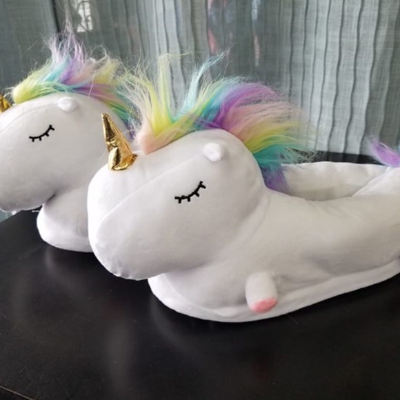 none Shoes - UNICORN SLIPPERS Adult Size